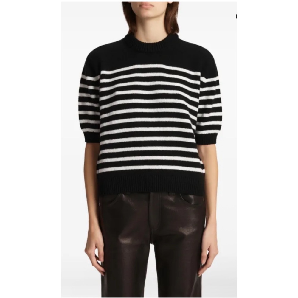 KHAITE Davin Striped Sweater. Crafted in Italy from 100% luxurious cashmere. - Picture 3 of 5